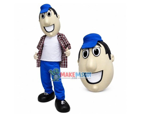 Experienced Driver of Transportation Company Mascot Costume Experienced Driver of Transportation Company Mascot Costume