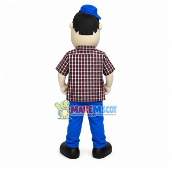 Experienced Driver of Transportation Company Mascot Costume Experienced Driver of Transportation Company Mascot Costume