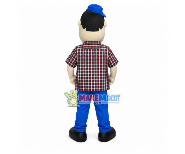 Experienced Driver of Transportation Company Mascot Costume