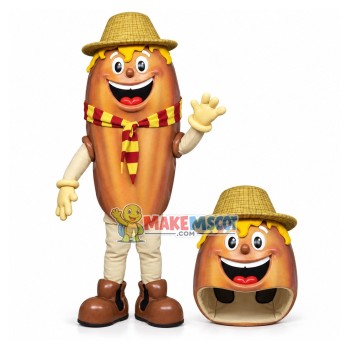 Personally Grown Large Pecan Cartoon Mascot Costume