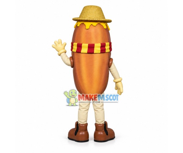 Personally Grown Large Pecan Cartoon Mascot Costume Personally Grown Large Pecan Cartoon Mascot Costume
