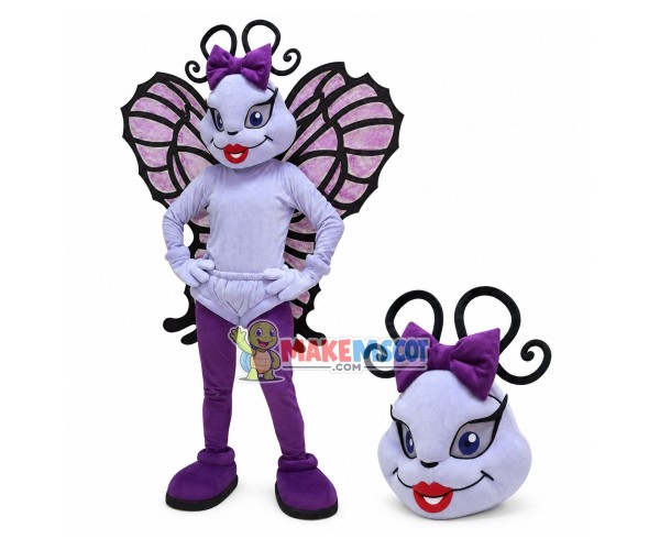 Exquisite The Sexy Violet Butterfly Mascot Costume