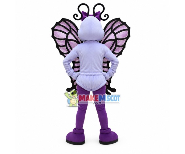 Exquisite The Sexy Violet Butterfly Mascot Costume Exquisite The Sexy Violet Butterfly Mascot Costume