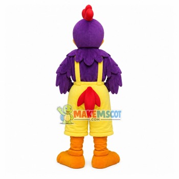 Adult Style Large Purple Chicken Mascot Costume Adult Style Large Purple Chicken Mascot Costume