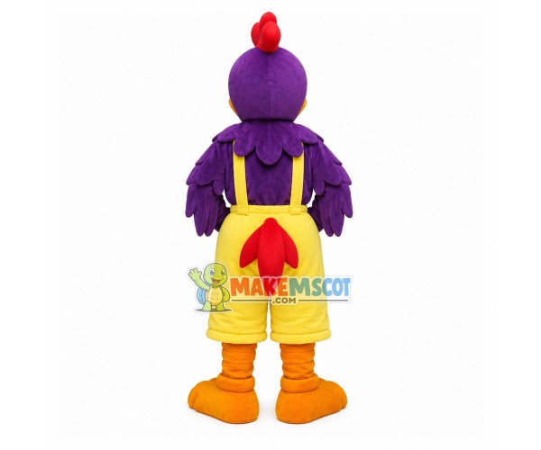 Adult Style Large Purple Chicken Mascot Costume Adult Style Large Purple Chicken Mascot Costume