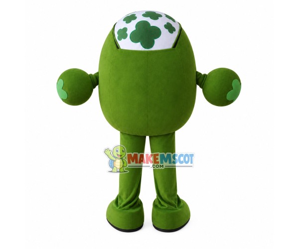 Cartoon Boxer With Four Leaf Clover Print Mascot Costume Cartoon Boxer With Four Leaf Clover Print Mascot Costume