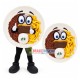 Plate of Low-calorie Diet Meal Mascot Costume
