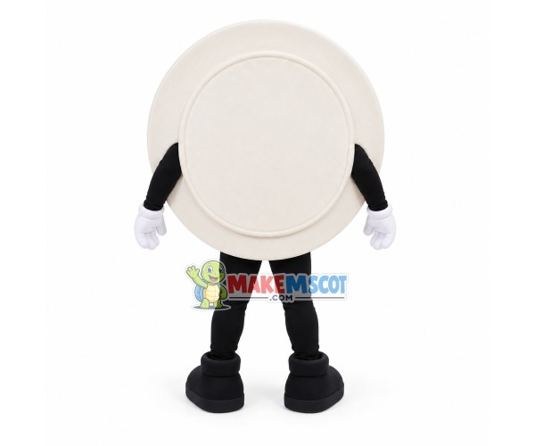Plate of Low-calorie Diet Meal Mascot Costume