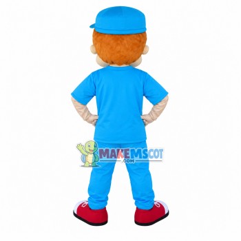 The Outgoing Blonde Boy Mascot Costume