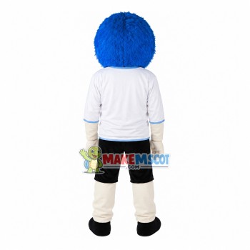Blue Haired Defender Doll Mascot Costume Blue Haired Defender Doll Mascot Costume