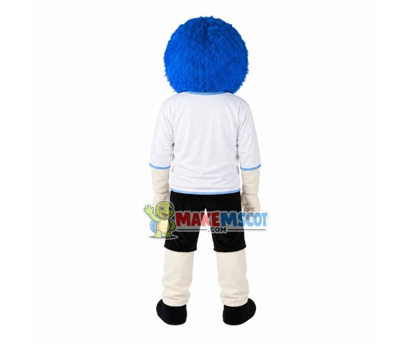 Blue Haired Defender Doll Mascot Costume Blue Haired Defender Doll Mascot Costume