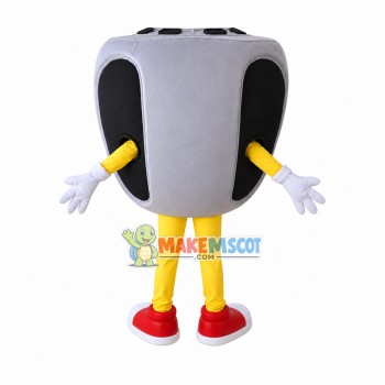 Cartoon Player for Hearing Test Mascot Costume Cartoon Player for Hearing Test Mascot Costume