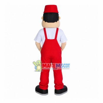 Restaurant Employee of Rest Stop Mascot Costume Restaurant Employee of Rest Stop Mascot Costume