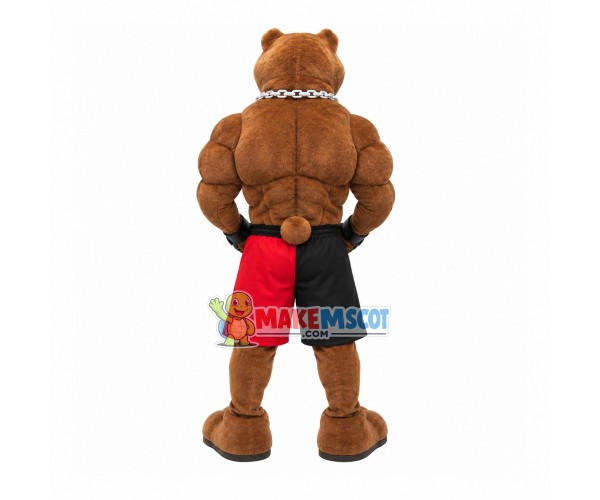 Fierce Bear of International Fighting Competition Mascot Costume Fierce Bear of International Fighting Competition Mascot Costume