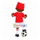 Black Boy Playing Football Mascot Costume Black Boy Playing Football Mascot Costume