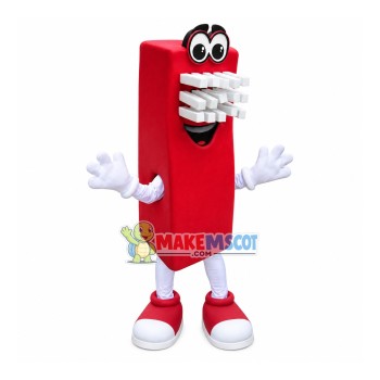 Soft Red Toothbrush Cartoon Mascot Costume Soft Red Toothbrush Cartoon Mascot Costume