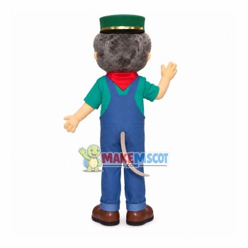 Elder Bearded Man In Uniform Mascot Costume Elder Bearded Man In Uniform Mascot Costume