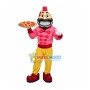 Restaurant Clerk Holding Pizza Mascot Costume
