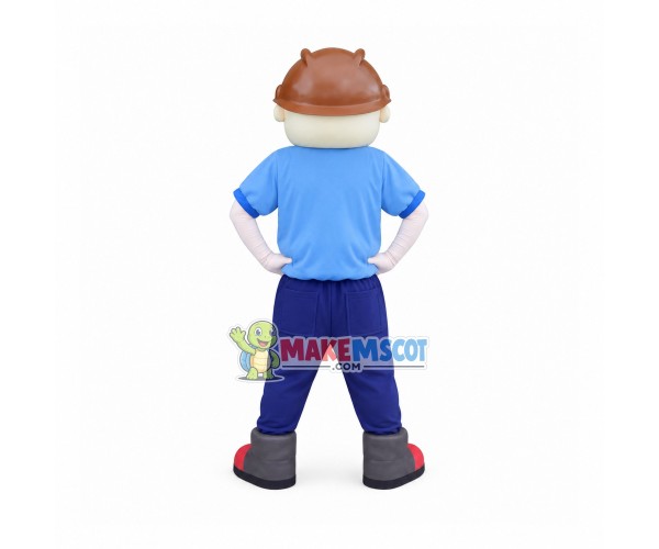 Investigator Wearing Searchlight Mascot Costume Investigator Wearing Searchlight Mascot Costume