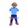 Investigator Wearing Searchlight Mascot Costume
