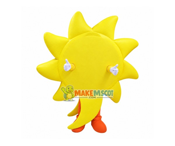 Sun Shaped Inspirational Sign Mascot Costume Sun Shaped Inspirational Sign Mascot Costume