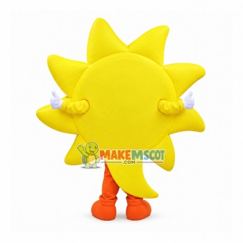 Sun Shaped Inspirational Sign Mascot Costume
