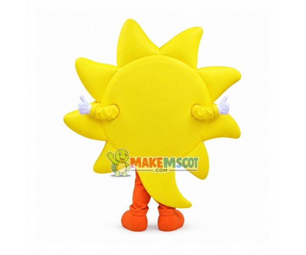 Sun Shaped Inspirational Sign Mascot Costume