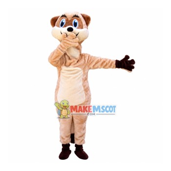 Surprised The Slim Squirrel Mascot Costume Surprised The Slim Squirrel Mascot Costume