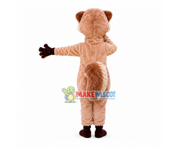 Surprised The Slim Squirrel Mascot Costume Surprised The Slim Squirrel Mascot Costume