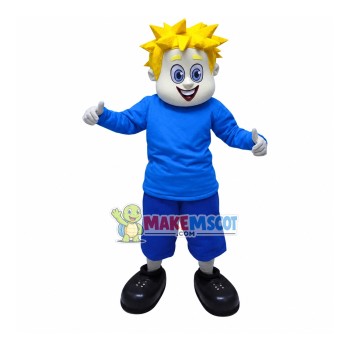 Joyful The Blonde Student Mascot Costume