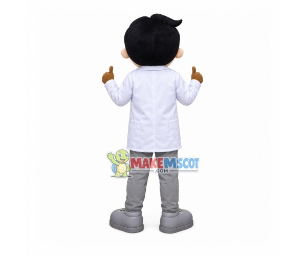 Blue Eyed Man With Smile Face Mascot Costume Blue Eyed Man With Smile Face Mascot Costume