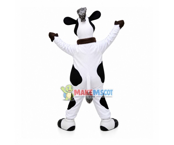 Milk Cow With Reminder Bell Mascot Costume Milk Cow With Reminder Bell Mascot Costume
