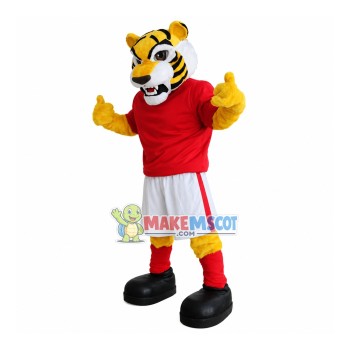 Football Club Member The Muscular Tiger Mascot Costume Football Club Member The Muscular Tiger Mascot Costume