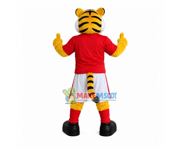 Football Club Member The Muscular Tiger Mascot Costume Football Club Member The Muscular Tiger Mascot Costume