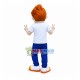 Sunny Boy With Handsome Hairstyle Mascot Costume Sunny Boy With Handsome Hairstyle Mascot Costume