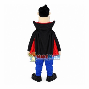 Evil The Big Belly Count Dracula Mascot Costume Evil The Big Belly Count Dracula Mascot Costume