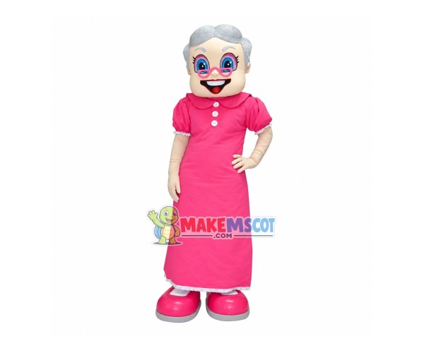 Elderly Couple Wearing Formal Suit Mascot Costume Elderly Couple Wearing Formal Suit Mascot Costume