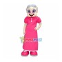 Elderly Couple Wearing Formal Suit Mascot Costume