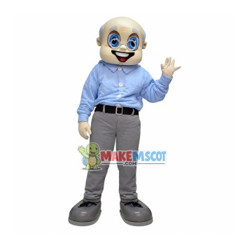 Elderly Couple Wearing Formal Suit Mascot Costume Elderly Couple Wearing Formal Suit Mascot Costume