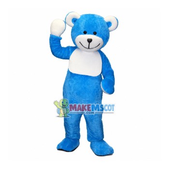 Almond Milk Blue Bear Mascot Costume