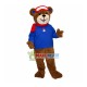 Teddy Bear In The Button Shirt Mascot Costume