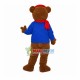 Teddy Bear In The Button Shirt Mascot Costume
