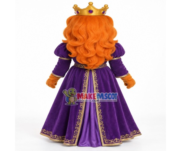 The Dark Skinned Version of Princess Sophia Mascot Costume The Dark Skinned Version of Princess Sophia Mascot Costume