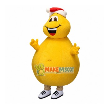 Christmas The Yellow Big Belly Ant Mascot Costume Christmas The Yellow Big Belly Ant Mascot Costume