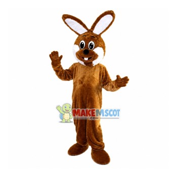Adult Brown Easter Bunny Mascot Costume