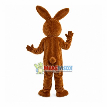Adult Brown Easter Bunny Mascot Costume Adult Brown Easter Bunny Mascot Costume