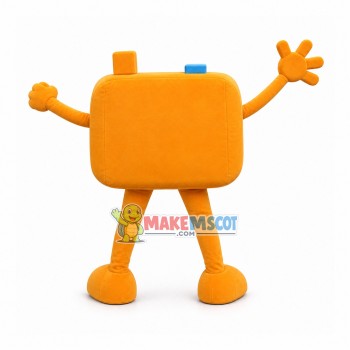 Yellow Camera for Timed Photos Mascot Costume Yellow Camera for Timed Photos Mascot Costume