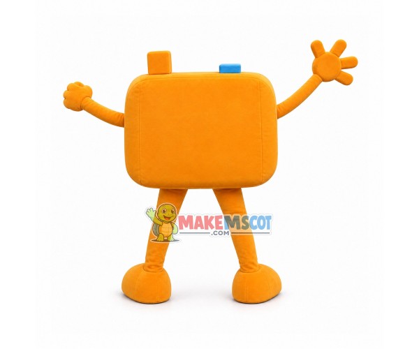 Yellow Camera for Timed Photos Mascot Costume Yellow Camera for Timed Photos Mascot Costume