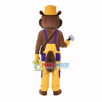 Hardworking Miner Squirrel Mascot Costume Hardworking Miner Squirrel Mascot Costume