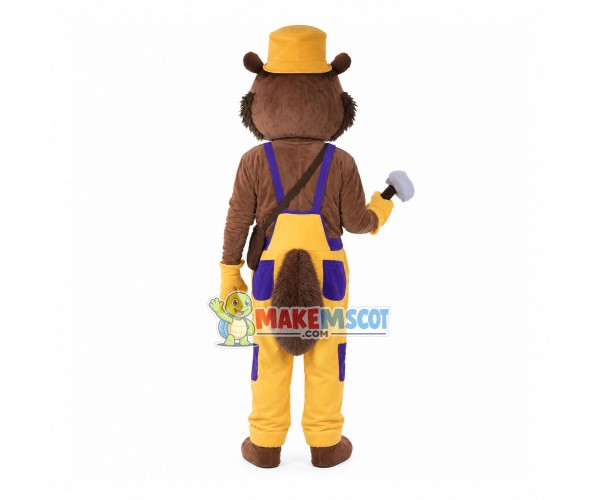 Hardworking Miner Squirrel Mascot Costume Hardworking Miner Squirrel Mascot Costume